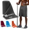 A AZURELIFE Professional 8 Yards Bulk Resistance Bands Rolls or 5,6,7 ft. Long Non-Latex Elastic Exercise Bands, Stretch Bands for PT, Yoga, Pilates, Rehab, at-Home or The Gym Workouts view 1