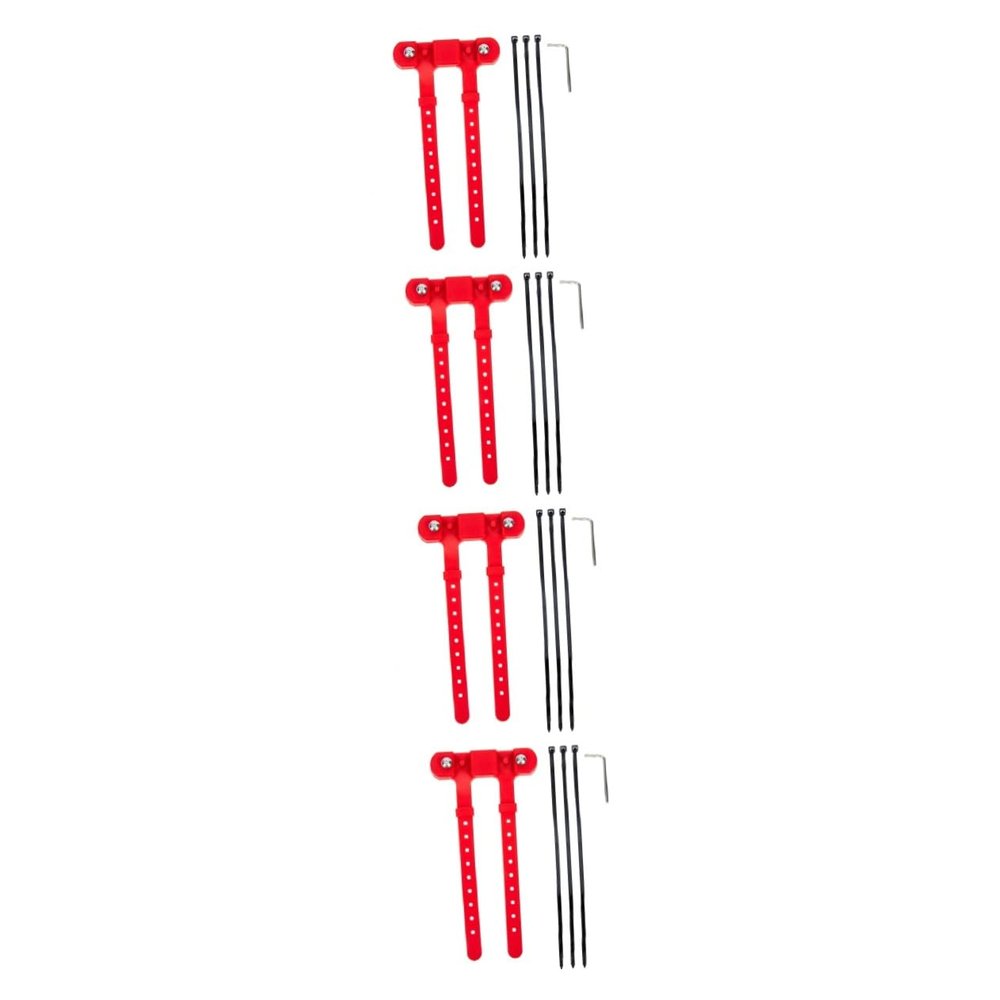 BESPORTBLE 4sets Bike Water Bottle Holder Strap No-Screw Mount Base for Easy Installation Bike Conversion Clamp for Strollers and