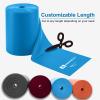 A AZURELIFE Professional 8 Yards Bulk Resistance Bands Rolls or 5,6,7 ft. Long Non-Latex Elastic Exercise Bands, Stretch Bands for PT, Yoga, Pilates, Rehab, at-Home or The Gym Workouts view 4