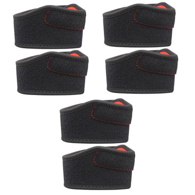 BESPORTBLE 6pcs Sports Knee Pads Comfortable and Practical Running Support for Outdoor Activities Lightweight Breathable Design Black