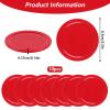 10 Pcs Air Hockey Pucks, 2.5 Inch Air Hockey Puck Set for Air Hockey Table, Red Home Air Hockey Heavy Replacement Pucks Parts Set for Game Tables Accessories, for Air Hockey Paddles and Pucks view 2