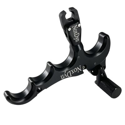 NoxDyn Bow Release for Compound Bow, 4-Finger Archery Release 360 Rotatable Thumb Release for Compound Bow Black