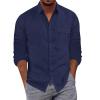 5X Tshirts for Men Big and Tall Vest for Men Tall Long Sleeve Shirt Men Ropa Termal para Hombre Warm Work Shirts for Men Full Zip Light Jacket Men Mens Slim Fit Henley Long Sleeve Travel Essentials view 1