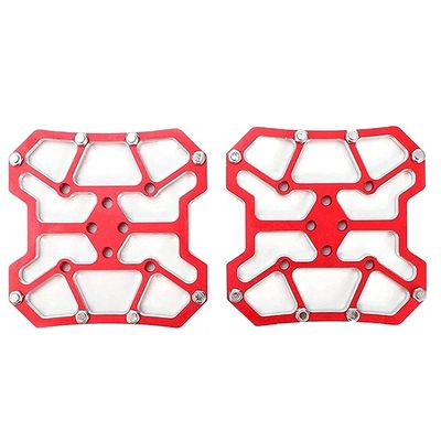 Bicycle Cycling Bike Pedals, Nylon Fiber, Aluminum Antiskid Durable Mountain Bike Pedals Road Bike Hybrid Pedals Anti-Slip and reflectors, Suitable for All Bicycle Types, Bike Rear Pedals 1 Pair Mini