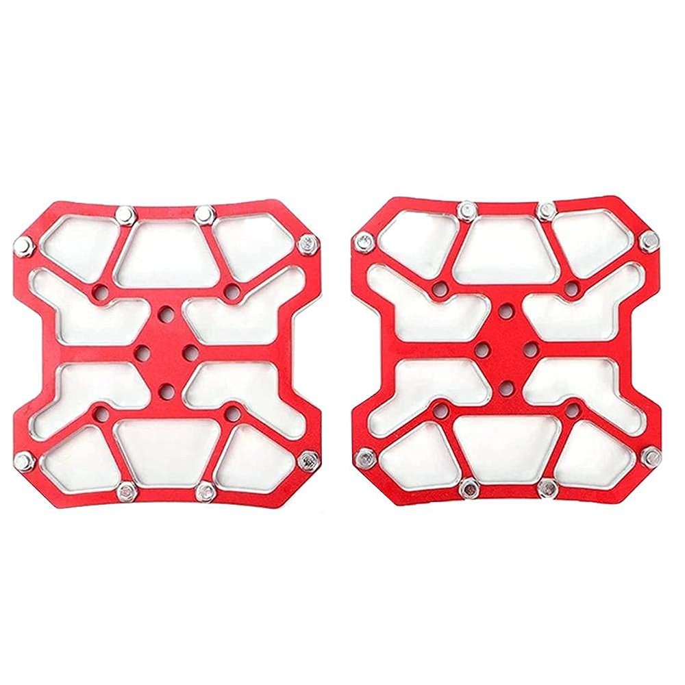 Bicycle Cycling Bike Pedals, Nylon Fiber, Aluminum Antiskid Durable Mountain Bike Pedals Road Bike Hybrid Pedals Anti-Slip and reflectors, Suitable for All Bicycle Types, Bike Rear Pedals 1 Pair Mini