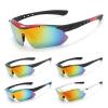 UQKY Retro Round Sunglasses for Men and Women, Polarized Lens,UV Protection Wayfarer Style Sunglasses Frames with Metal Temple (White black) view 2