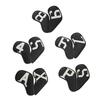 10pcs Golf Iron Covers Double-Sided Club Caps Pu Leather Golf Head Covers Supplies