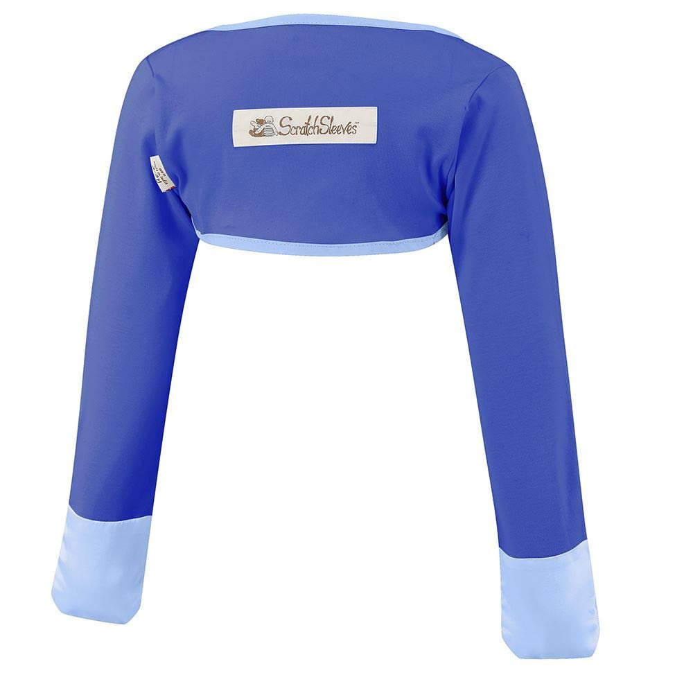 ScratchSleeves | Boys' Stay-On Scratch Mitts | Special Edition | Blue (Night Sky, Junior 146)