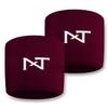 1 Pair Nxtrnd Sports Wristbands, Sweat-Absorbent Sweat Bands, Accessory for Football, Basketball, Tennis (Maroon) view 1