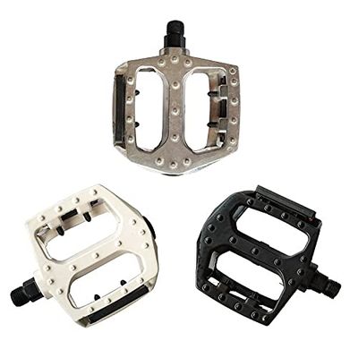 Bicycle Cycling Bike Pedals, Nylon Fiber, Aluminum Antiskid Durable Mountain Bike Pedals Road Bike Hybrid Pedals anti-slip and reflectors, suitable for all bicycle types, Mountain bike pedal universal
