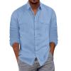 Plaid Jacket Men Men's Novelty Button Shirts Black Men Shirt Gifts for Outdoorsy Men Heavy Cotton Long Sleeve T Shirt Men Mens Winter Hiking Coats Men Winter 2024 view 1