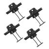 SUPVOX 4pcs Kayak Drain Plugs Kit Scupper Plugs for Canoes and Boats Black Outdoor Accessories Easy Installation for Water Seepage Control view 1