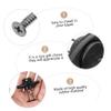 SUPVOX 4pcs Kayak Drain Plugs Kit Scupper Plugs for Canoes and Boats Black Outdoor Accessories Easy Installation for Water Seepage Control view 4