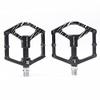 Bicycle Cycling Bike Pedals, Nylon Fiber, Aluminum Antiskid Durable Mountain Bike Pedals Road Bike Hybrid Pedals Anti-Slip and reflectors, Suitable for All Bicycle Types, Bicycle Pedal Aluminum Alloy view 1