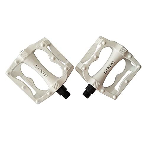 Bicycle Cycling Bike Pedals, Nylon Fiber, Aluminum Antiskid Durable Mountain Bike Pedals Road Bike Hybrid Pedals anti-slip and reflectors, suitable for all bicycle types, Bicycle all-aluminum light fo