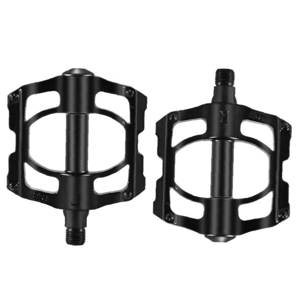 Bicycle Cycling Bike Pedals, Nylon Fiber, Aluminum Antiskid Durable Mountain Bike Pedals Road Bike Hybrid Pedals anti-slip and reflectors, suitable for all bicycle types, Plastic Folding Bike Pedal No
