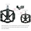 Bicycle Cycling Bike Pedals, Nylon Fiber, Aluminum Antiskid Durable Mountain Bike Pedals Road Bike Hybrid Pedals anti-slip and reflectors, suitable for all bicycle types, Bicycle Pedals Anti Slip Plat view 4