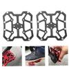 Bicycle Cycling Bike Pedals, Nylon Fiber, Aluminum Antiskid Durable Mountain Bike Pedals Road Bike Hybrid Pedals anti-slip and reflectors, suitable for all bicycle types, 1 Pair Mountain Road Bike Fix view 3