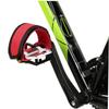 SUPVOX Anti-Slip Toe Clip Pedals with Straps Lightweight Cycling Foot Straps for Mountain and Road Bikes Durable Material for Secure Footing Red Color view 2