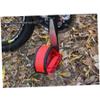 SUPVOX Anti-Slip Toe Clip Pedals with Straps Lightweight Cycling Foot Straps for Mountain and Road Bikes Durable Material for Secure Footing Red Color view 3