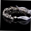 balacoo Sparkling Rhinestone Bridal Tiara Hairband Elegant Bridal Crown for Wedding Party view 2