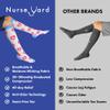 Nurse Yard Compression Socks for Nurses - Women & Men - 20-30mmHg Graduated Compression, Zero-Toe Compression, For Medical Staff, Nursing, Athletic Support Such As Running, Cycling, Hiking - 1 Pair view 4