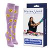 Nurse Yard Compression Socks for Nurses - Women & Men - 20-30mmHg Graduated Compression, Zero-Toe Compression, For Medical Staff, Nursing, Athletic Support Such As Running, Cycling, Hiking - 1 Pair view 1