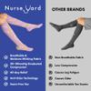 Nurse Yard Compression Socks for Nurses - Women & Men - 20-30mmHg Graduated Compression, Zero-Toe Compression, For Medical Staff, Nursing, Athletic Support Such As Running, Cycling, Hiking - 1 Pair view 4