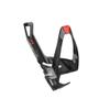 Elite Cannibal XC Bio-Based Bottle Cage, Black Glossy, Red Graphic  Lightweight and Secure for All Terrains view 1