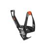 Elite Cannibal XC Bio-Based Bottle Cage, Black Glossy, Orange Graphic  Lightweight and Secure for All Terrains view 1