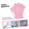 GANAZONO 3pairs Silicone Swim Paddles Gloves Lap Swimming Paddles for Men Women Diving Gloves view 2