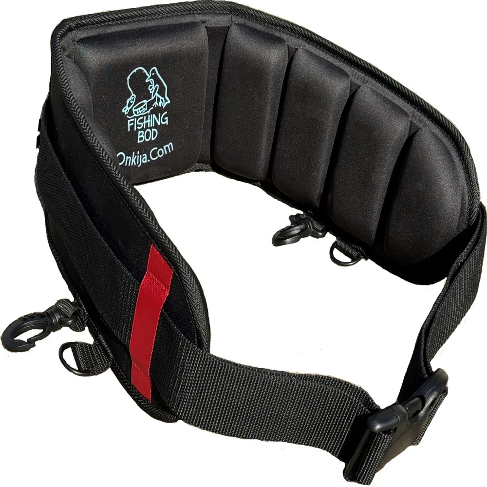 Onkija Wade Fishing Belt - Wading Belt Fishing Belt - Whitley Back-Pro - Rod Holder Included