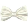 ZEYMINER Men Satin Bow Tie, Formal Tuxedo Suit Bowtie, Wedding Bow Tie, Children,Baby Boys & for Adults Adjustable Bowtie (ivory, L-(adults,full age)) view 1
