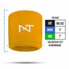 1 Pair Nxtrnd Sports Wristbands, Sweat-Absorbent Sweat Bands, Accessory for Football, Basketball, Tennis (Yellow) view 4