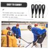 8 Pcs Hockey Helmet Hockey Accessory Replacement Chin Strap Ice Chin Strap Visor Tape Detachable Thumb Liner Cords Adjustable Cap Black Polyester view 3