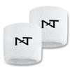 1 Pair Nxtrnd Sports Wristbands, Sweat-Absorbent Sweat Bands, Accessory for Football, Basketball, Tennis (White) view 1