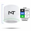 1 Pair Nxtrnd Sports Wristbands, Sweat-Absorbent Sweat Bands, Accessory for Football, Basketball, Tennis (White) view 4