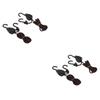 BESPORTBLE 4pcs Boat Tie Down Straps Ratchet Straps Kayak Canoe Bow Stern Rope Lock Heavy Duty Capacity view 1