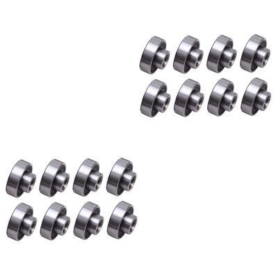 BESPORTBLE 16pcs Integrated Rolling Bearings for Skateboards High Speed Low Noise Skate Wheel Bearings for Novice Skaters Smooth Performance and High Load Capacity Black