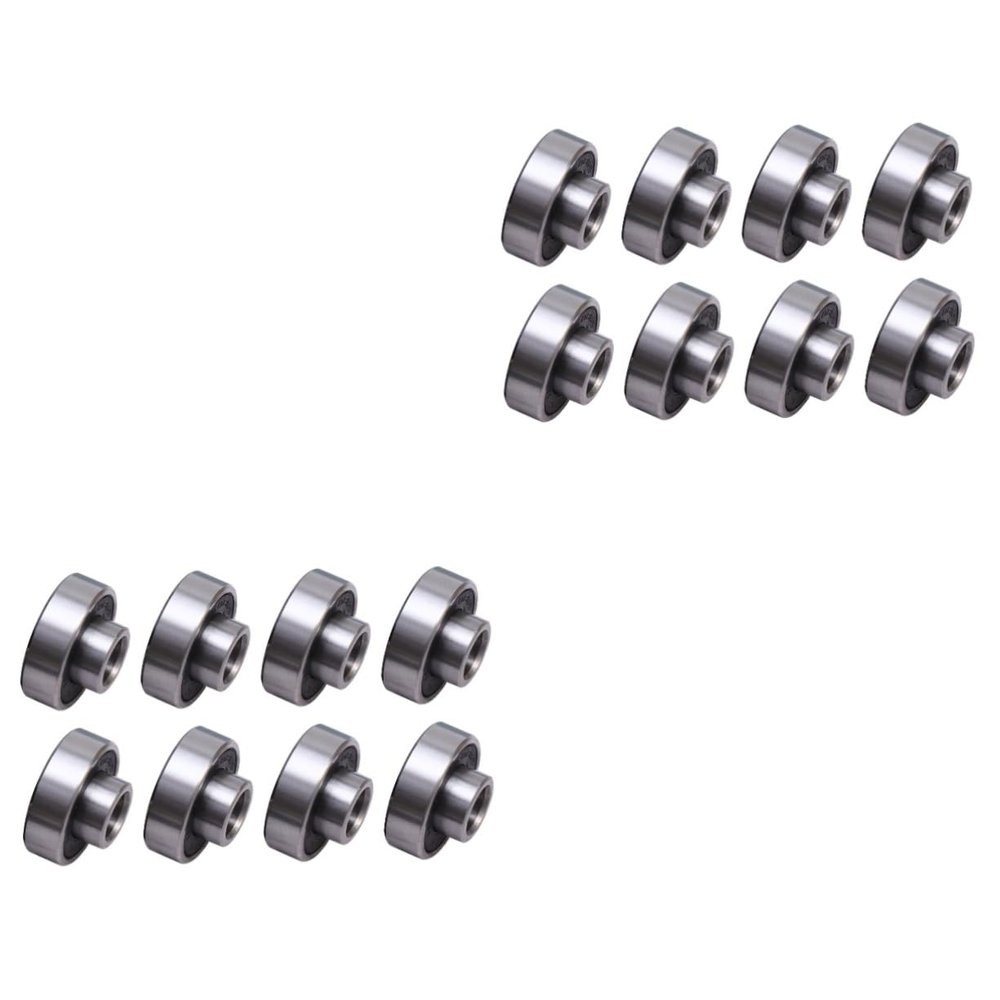 BESPORTBLE 16pcs Integrated Rolling Bearings for Skateboards High Speed Low Noise Skate Wheel Bearings for Novice Skaters Smooth Performance and High Load Capacity Black