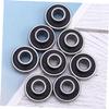 BESPORTBLE 16pcs Integrated Rolling Bearings for Skateboards High Speed Low Noise Skate Wheel Bearings for Novice Skaters Smooth Performance and High Load Capacity Black view 2
