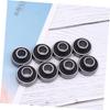 BESPORTBLE 16pcs Integrated Rolling Bearings for Skateboards High Speed Low Noise Skate Wheel Bearings for Novice Skaters Smooth Performance and High Load Capacity Black view 3