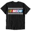 NASCAR Checkered Flag Logo Men's and Women's Short Sleeve T-Shirt (Black, X-Large) view 2