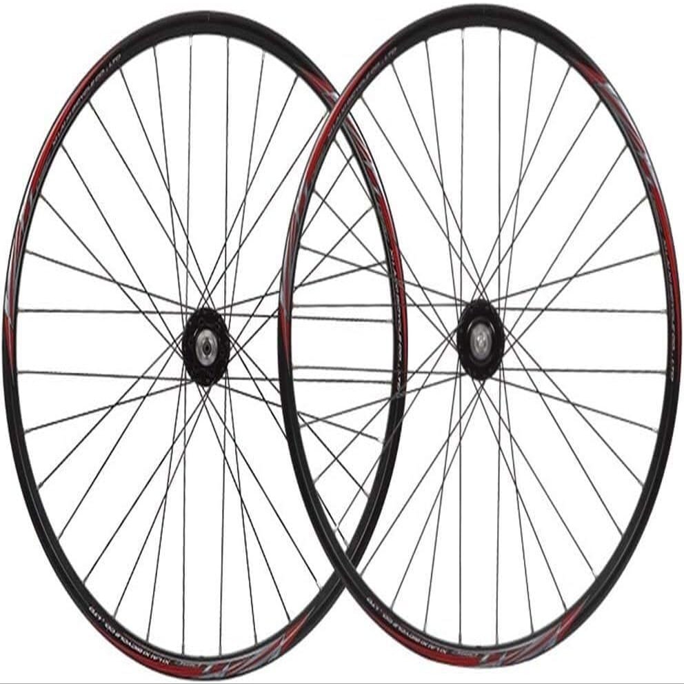Bicycle Wheels with 26 Inches Front, 2 Rear, and 4 Peilin Aluminum Alloy Rims, Disc Brake Hubs, and Quick Release (Color : Black)