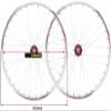 Bicycle Wheels with 26 Inches Front, 2 Rear, and 4 Peilin Aluminum Alloy Rims, Disc Brake Hubs, and Quick Release (Color : Black) view 2