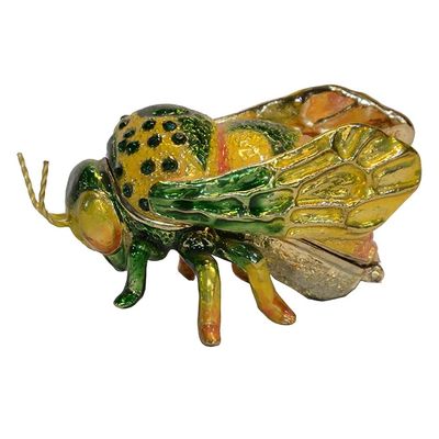 LiuliuBull Insect and Bug Jewelry Trinket Box, Unique Metal Ornament, Home Decor, Birthday, Christmas Novelty Gift