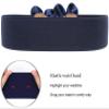 ALAIX Women's Wide Belt Stretchy Chunky Waist Belt Dress Belts Big Flower Cinch Belts Elastic Belts for Women view 2