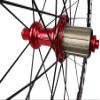 Bicycle Wheels Road Bicycle Wheel Pair Wheelset 700C Alloy Bicycle Wheels 8-11 Speed Box Flywheel (Color : Red Hub) view 3