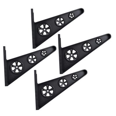 SUPVOX Multi Wall Rack Skateboard Holder Wall Mount Storage Bracket for Snowboards Skateboards and High Strength Display Stand Black