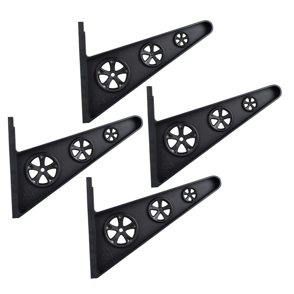 SUPVOX Multi Wall Rack Skateboard Holder Wall Mount Storage Bracket for Snowboards Skateboards and High Strength Display Stand Black